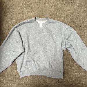 Alo Yoga Crew Sweatshirt Heather Gray